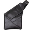 Плечевая кожаная сумка GRANDE PELLE черная (GP01439brown)